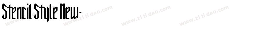 Stencil Style New字体转换